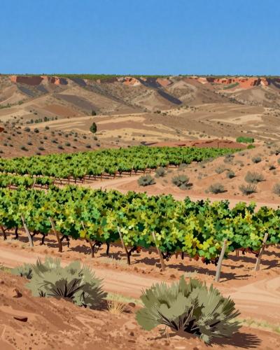 AI-generated illustration of Grand Junction Wine Trail