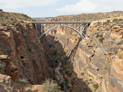 AI-generated illustration of Rio Grande Gorge