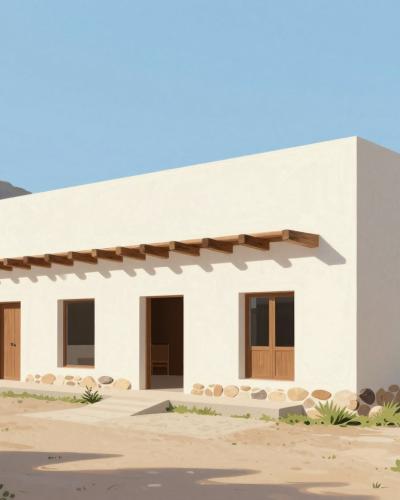 AI-generated illustration of Rio Grande State Park Visitor Center