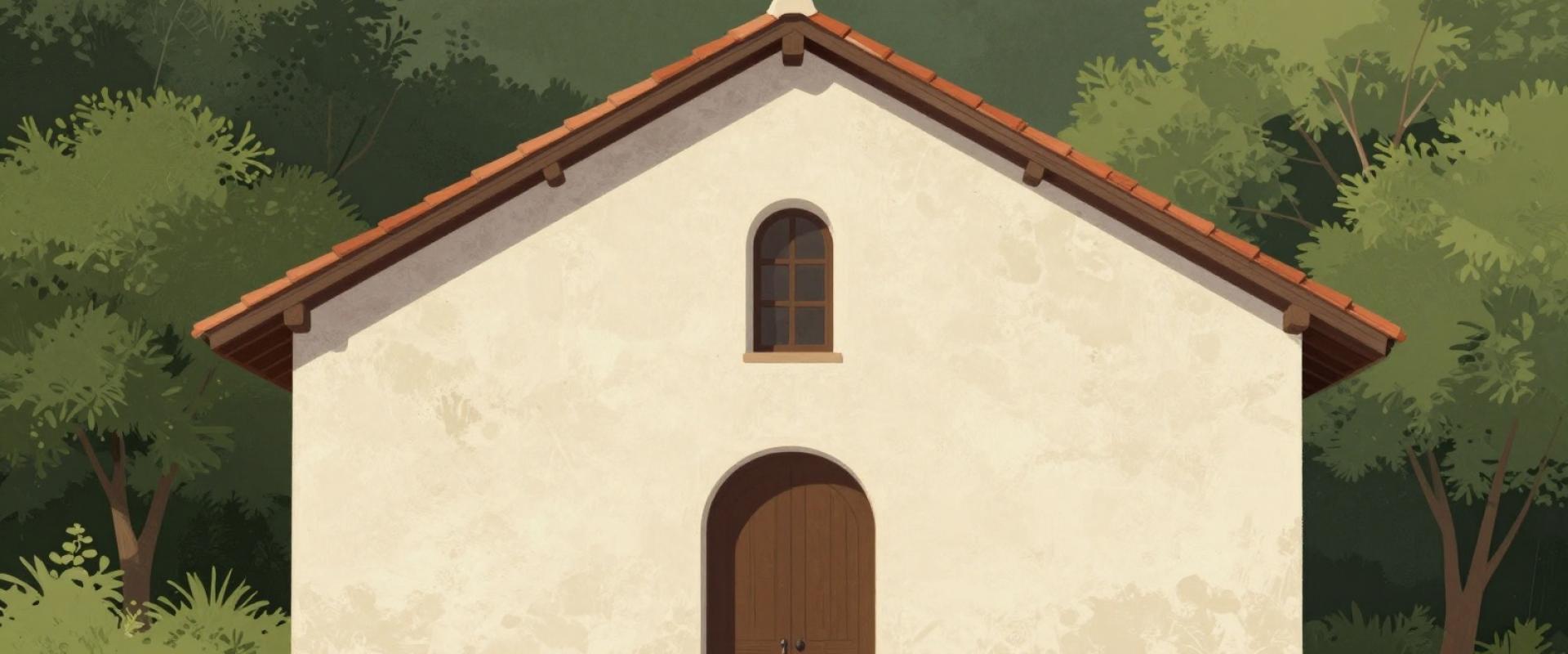 AI-generated illustration of San Luis Chapel (Iglesia de San Luis Rey)