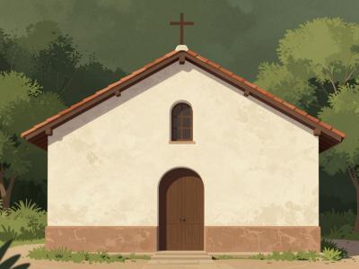AI-generated illustration of San Luis Chapel (Iglesia de San Luis Rey)